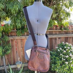 Scully 924 Crossbody Brown Leather Bag